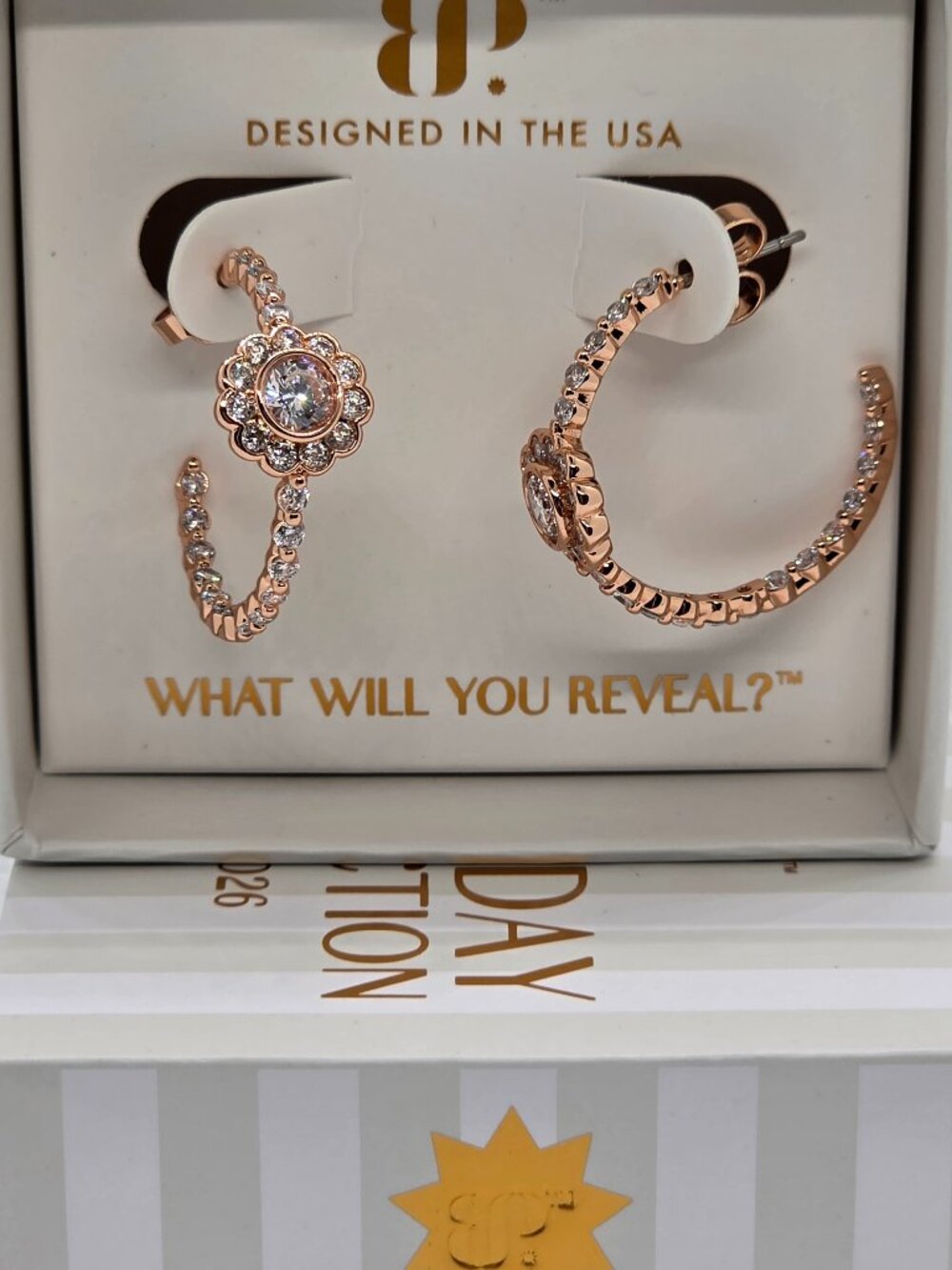 BP April Birthday Hoop Earrings